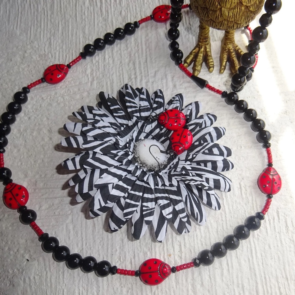 Lady Bugs Necklace